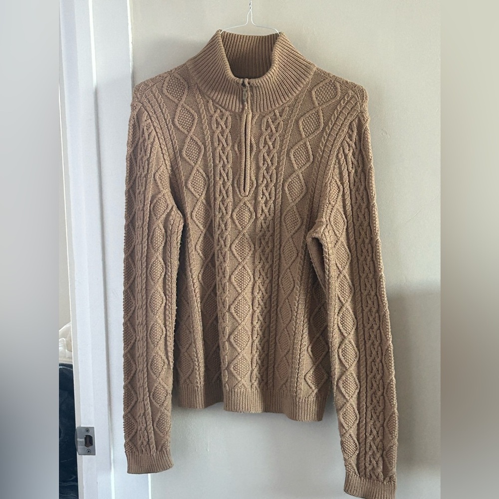 Lauren Ralph Lauren Beige Cable Knit Sweater
